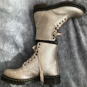 Gold Sparkle Doc Martens